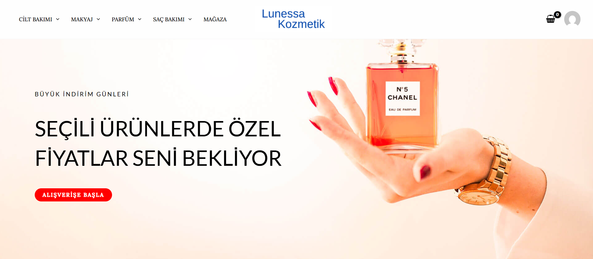 hazır e ticaret sitesi kozmetik ürünler