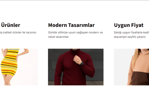 hazır giyim web sitesi kadın elbise ürün görseli